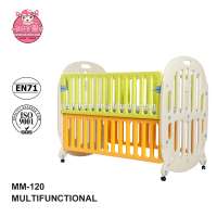 Plastic 3 in 1 multifunction adult baby crib