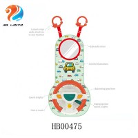 2019 New design car wheel toys baby game mat for car seat Kis play mat with music and light