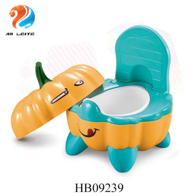 Plastic Pumpkin portable safe small training kids potty Toilet Seat BabyTravel Urinal potty seat