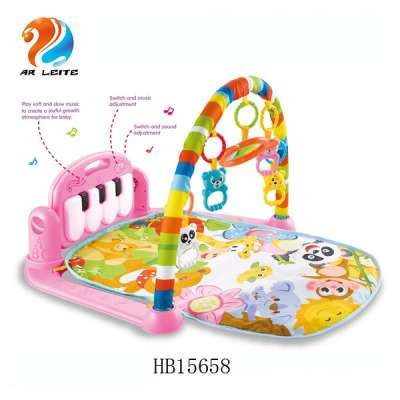 Top sale multifunction piano fitness rack baby activity gym mat piano pedal crawling mat