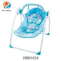 Music electric foldable portable baby bouncer chair baby swing rocking chair with remote control