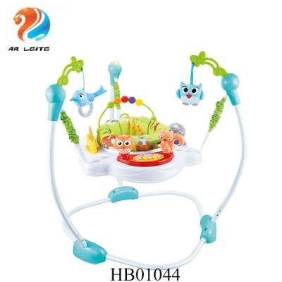 Hot sale Safety high quality happy jungle baby round jumper baby walker baby jumping chair with music and light