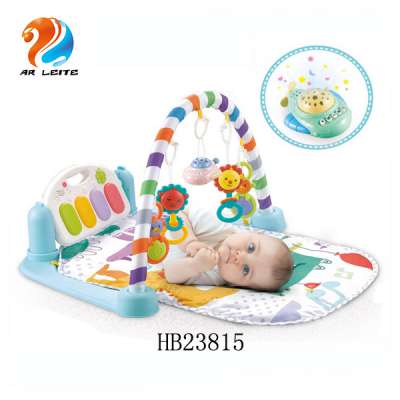 Top sale usb design baby piano gym mat baby activity crawling mat with bluetooth and projection plane