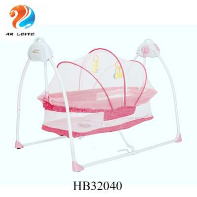 New Design Electric Intelligent Infant Swing Chair Seat Funny Baby Rocking Chair Plastic baby Cradle Solid Baby Cot with music