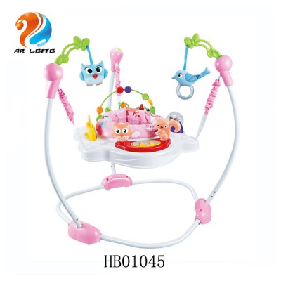 High quality multi-functional 360 degree rotation baby activity jumper musical friends jumperoo safety baby walker bouncer