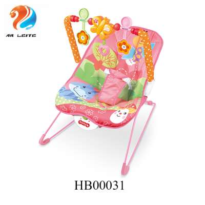 Cheapest New Design Newborn-Toddler Safety Plush Soft Musical Rocker Rocking Chair Baby Bouncer Baby Chair With Toys