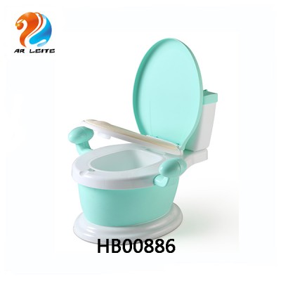 2019 New design high quality adult shape kids potty chair baby toilet closestool with handle