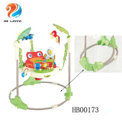 New design foldable multi-functional baby activity jumper with music and toys safety baby bounce chair