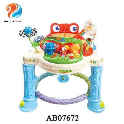 New hot sale cheap factory price Baby activity center  saftey Adjustable Doll turn Baby Walker baby jumper with music and light