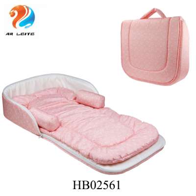 Professional unique design travel mummy outdoor lightweight portable baby bed bag mommy bag carry cot for baby