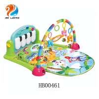 Hot sale baby play gym mat with keyboard piano fitness frame for baby piano play mat musical carpet