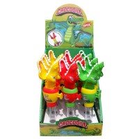 Wholesale colorful plastic crocodile grabber toys candy